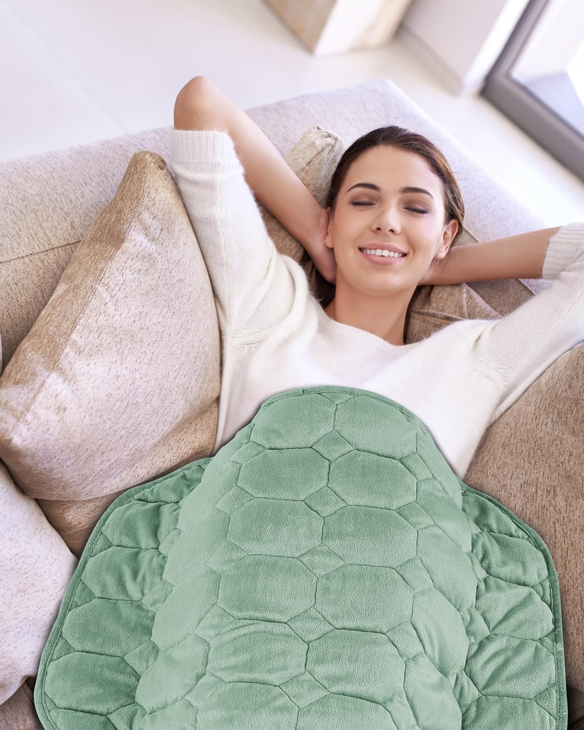 Topblan Weighted Lap Blanket | Sage Green