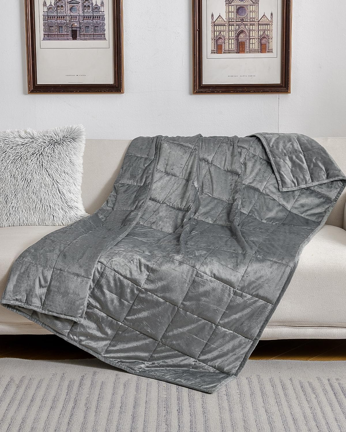 Topblan Weighted Blanket Twin Size 15lbs, 48 x 72 inches