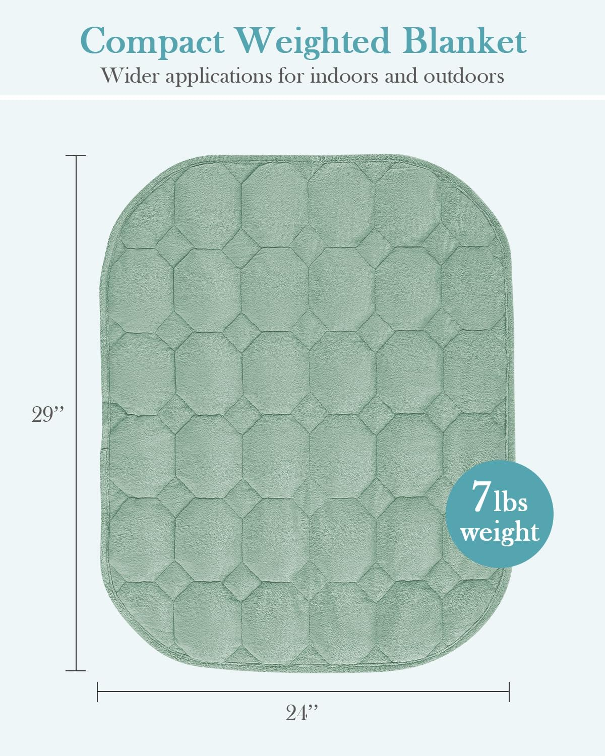 Topblan Weighted Lap Blanket | Sage Green