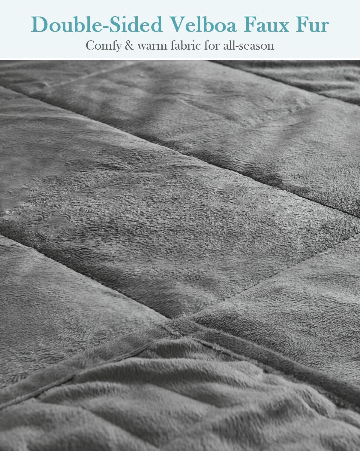 Topblan Weighted Blanket Twin Size 15lbs, 48 x 72 inches