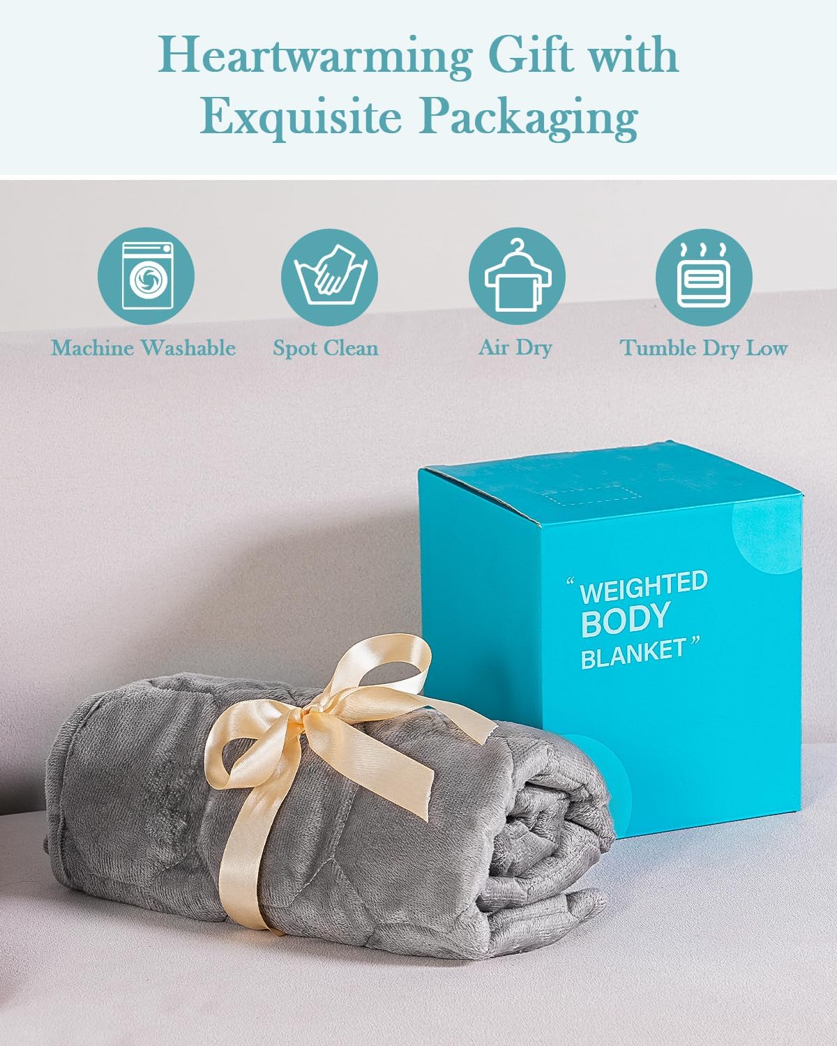 Topblan Weighted Lap Blanket | Grey