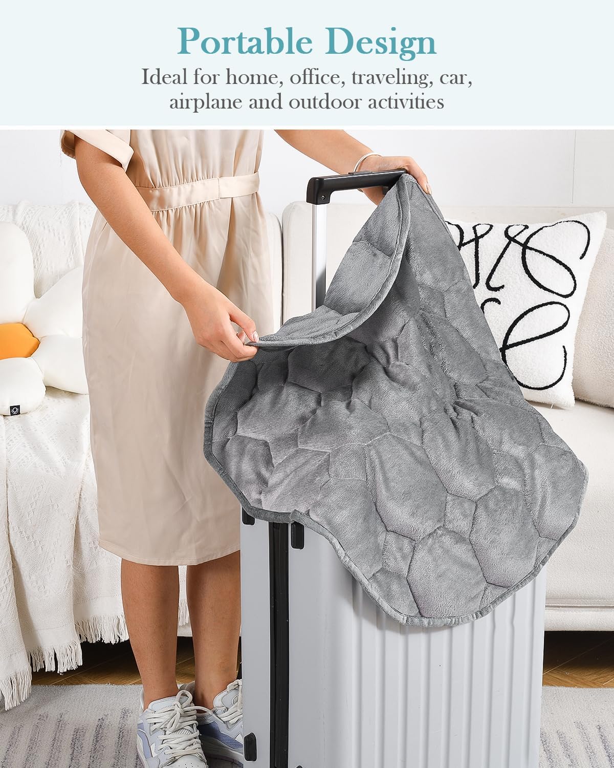 Topblan Weighted Lap Blanket | Grey
