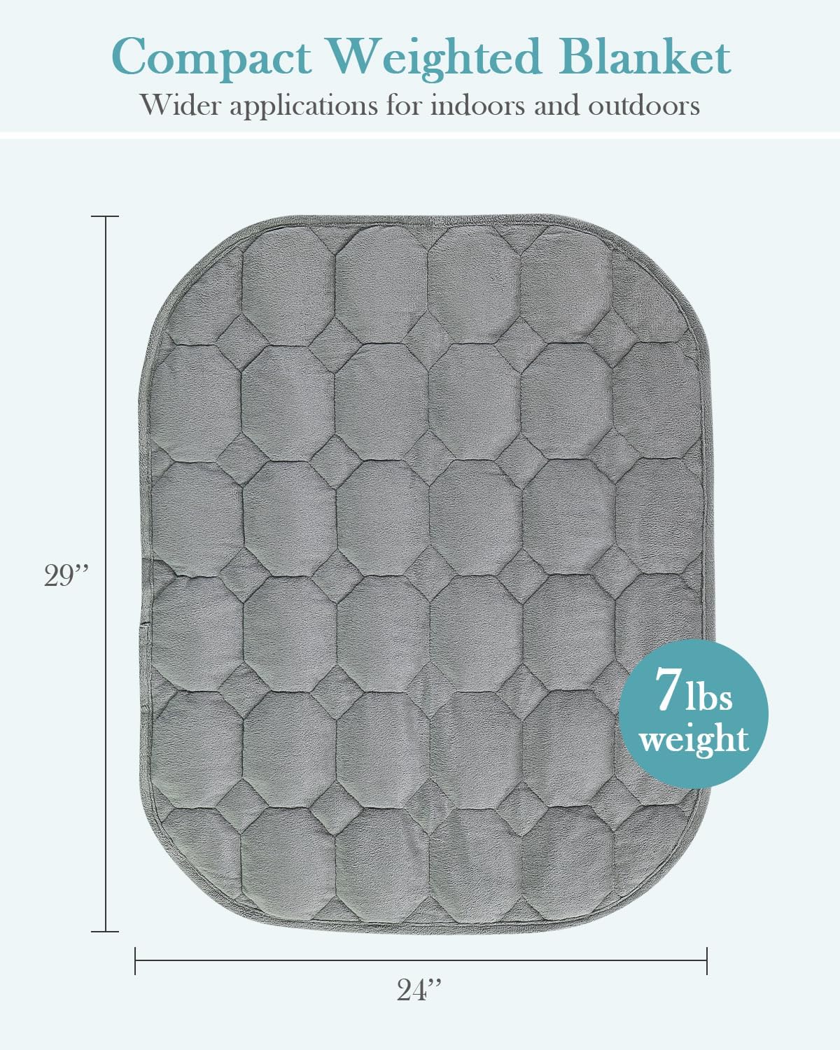 Topblan Weighted Lap Blanket | Grey